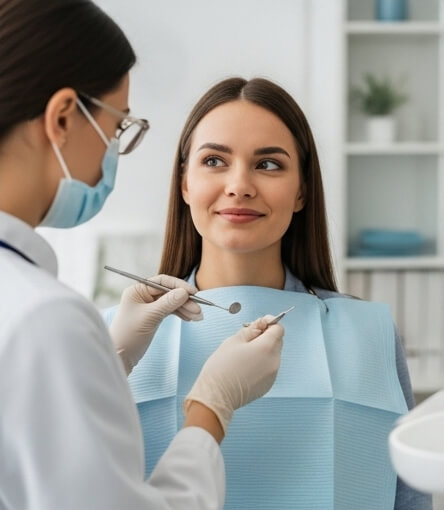 Women getting tooth pain treatment - Emergency dentist Potters Bar